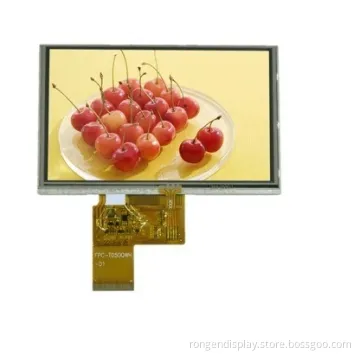 ODM 5.0 Inch High Resolution 800X480 with Touch TFT LCD Screen